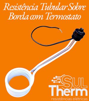 tubular sobre borda com termostato